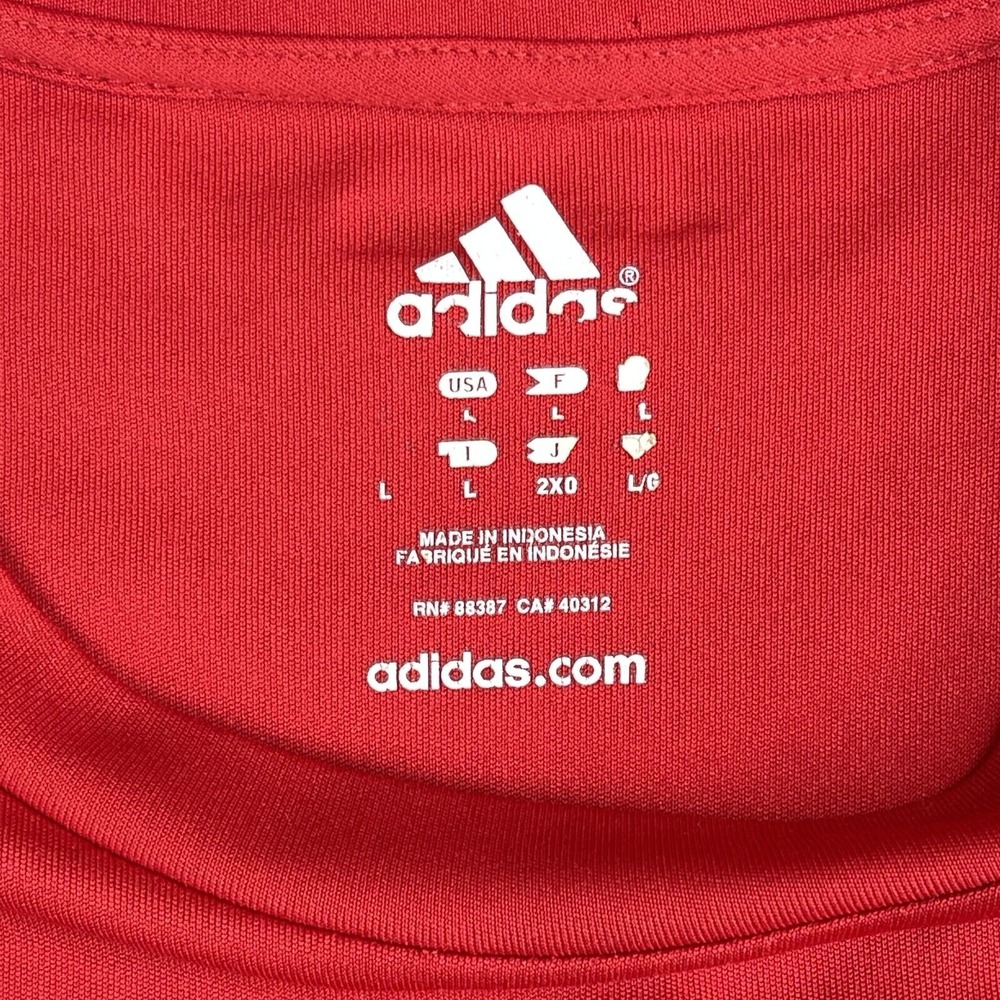 Adidas Active 360 Mens Shirt Training Red Jersey Tee Casual‎ Shirt Size L